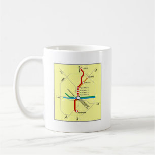 Användbar Atlanta tunnelbanankarta Kaffemugg