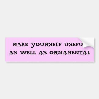 Användbar såväl som dekorativ bildekal