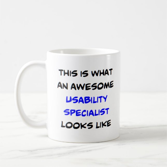 Användbarhetsspecialist, fantastisk kaffemugg (Vänster)