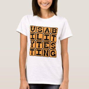 Användbarhetstestning, betatestning tee shirt