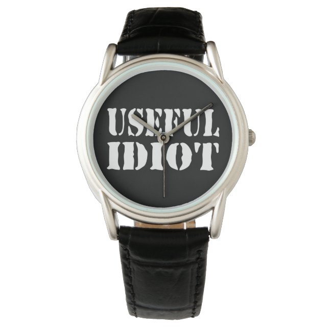 ANVÄNDBART IDIOT ARMBANDSUR (Framsida)