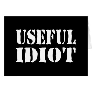ANVÄNDBART IDIOT-KORT HÄLSNINGSKORT