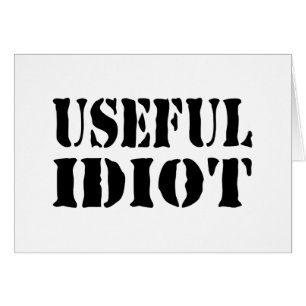 ANVÄNDBART IDIOT-KORT HÄLSNINGSKORT