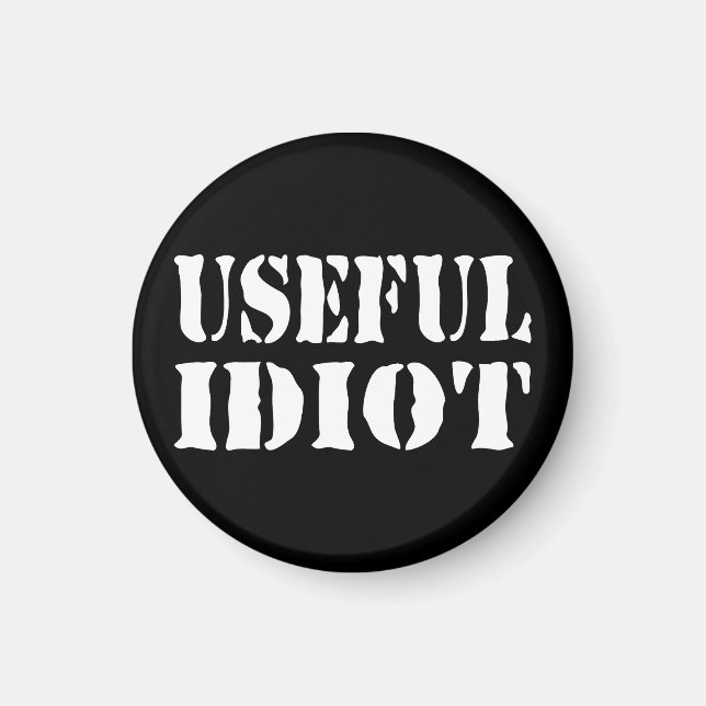 ANVÄNDBART IDIOT MAGNET (Framsidan)