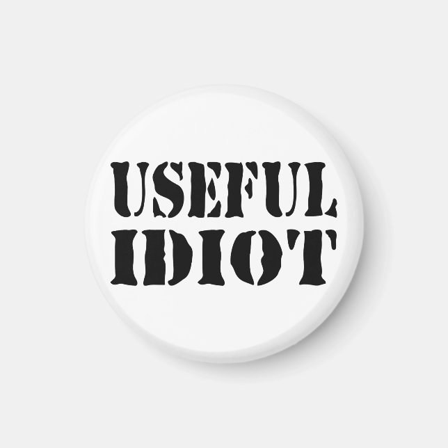 ANVÄNDBART IDIOT MAGNET (Framsidan)