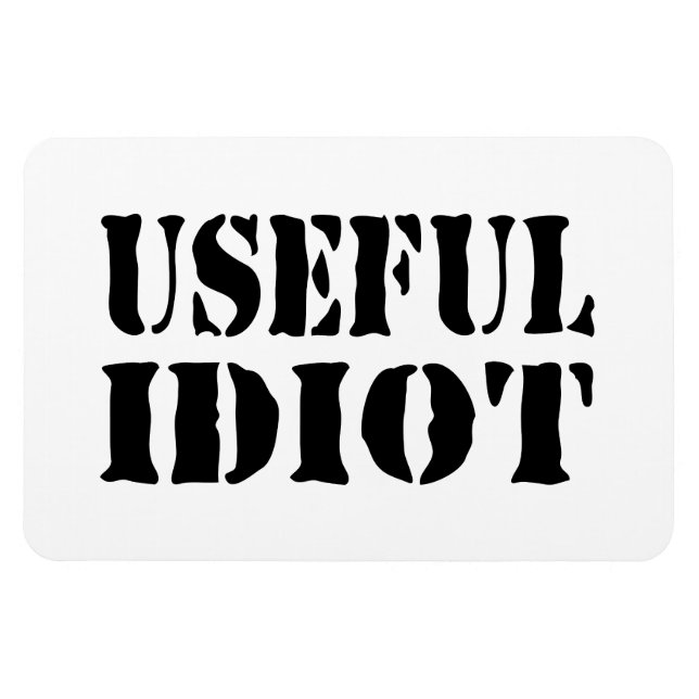 ANVÄNDBART IDIOT MAGNET (Horisontell)