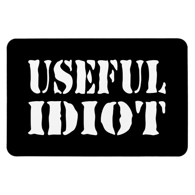ANVÄNDBART IDIOT MAGNET (Horisontell)