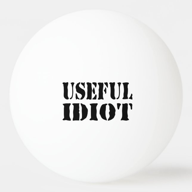 ANVÄNDBART IDIOT PINGISBOLL (Framsidan)