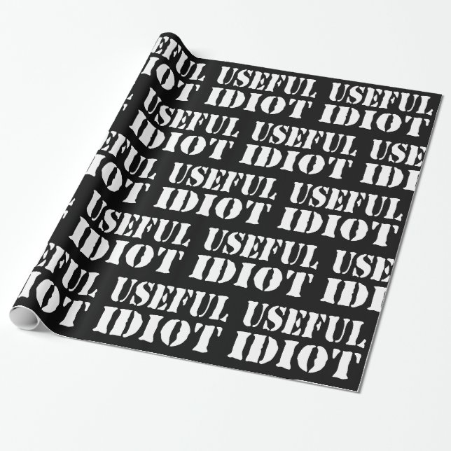 ANVÄNDBART IDIOT PRESENTPAPPER (Utrullad)