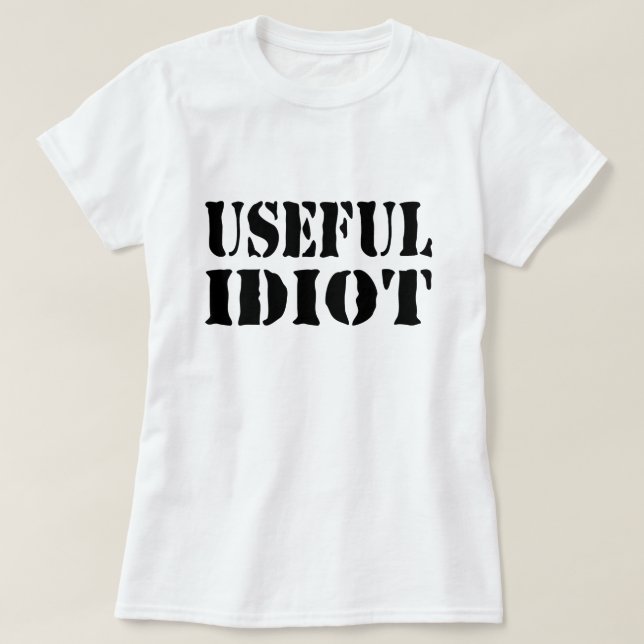 ANVÄNDBART IDIOT T SHIRT (Design framsida)