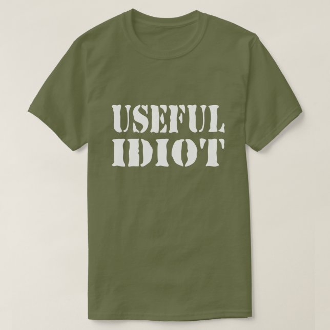 ANVÄNDBART IDIOT T SHIRT (Design framsida)