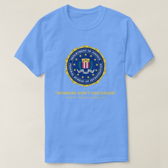 "Använder vinnarear inte T-tröja för droger" T Shirt (Design framsida)