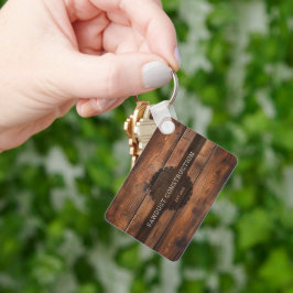 Användning av trävirke från Carpenter rustic Wood Nyckelring