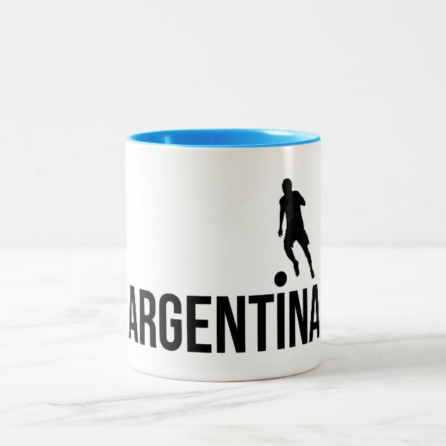 Användor för argentinska fotbollsspelare i Flagga  Två-Tonad Mugg (Center)