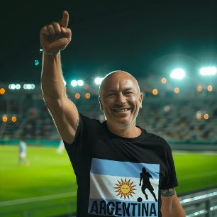 Användor för argentinska fotbollsspelare, punkt so t shirt
