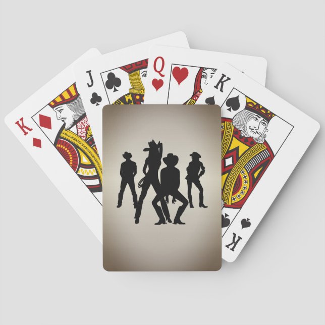 Används för att vara en linjedansare Western Casinokort (Baksidan)