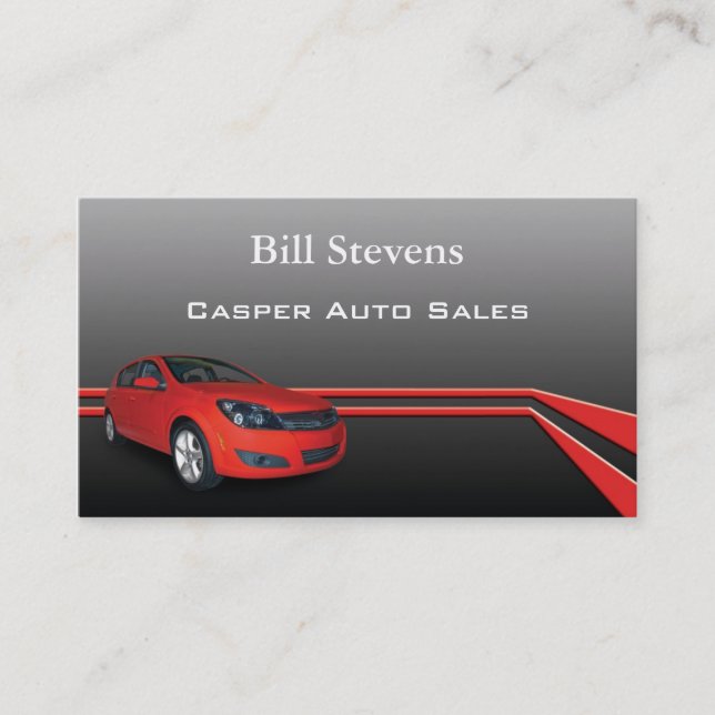 Använt Affärskort för bilhandlare Visitkort (Framsida)