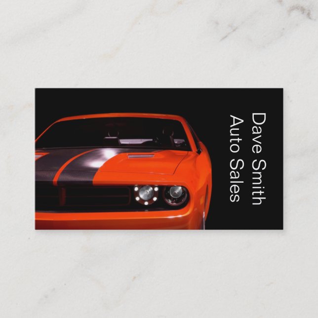 Använt bilhandlare visitkort (Framsida)