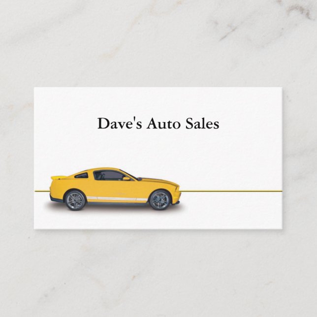 Använt bilhandlare visitkort (Framsida)