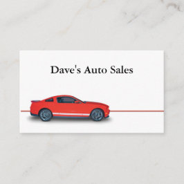 Använt bilhandlare visitkort
