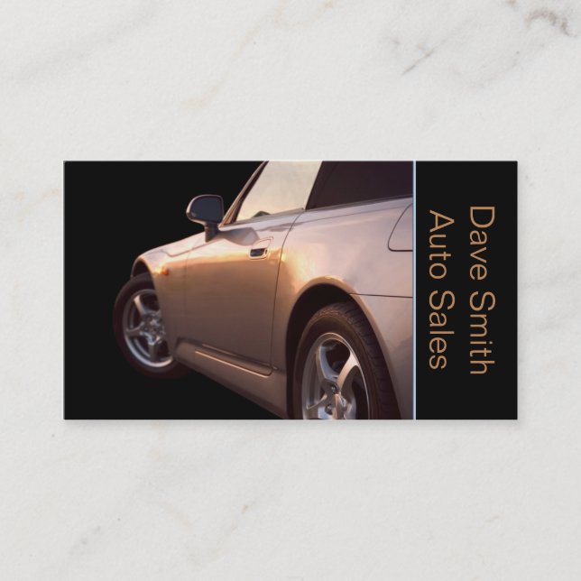 Använt bilhandlare visitkort (Framsida)