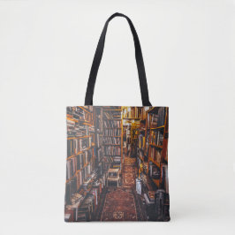 Använt Bookstore Insida-foto för Bok Älskare Tygkasse