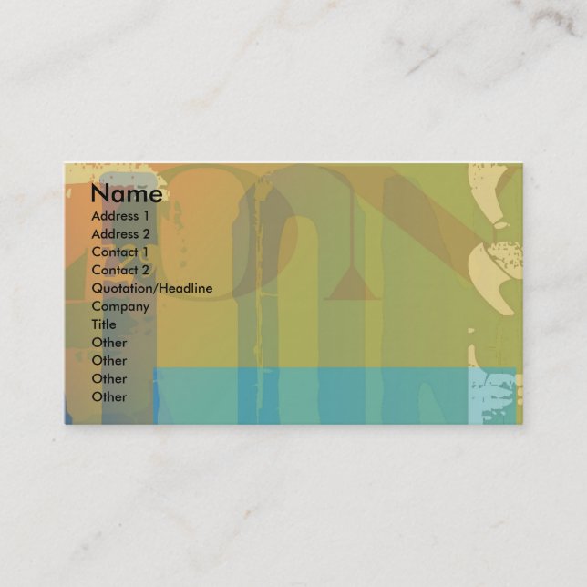 Använt brev visitkort (Framsida)