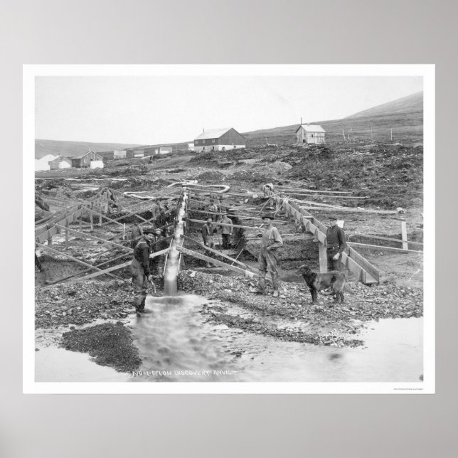 Anvil Bäck Guld Mine Alaska 1916 Poster (Framsidan)