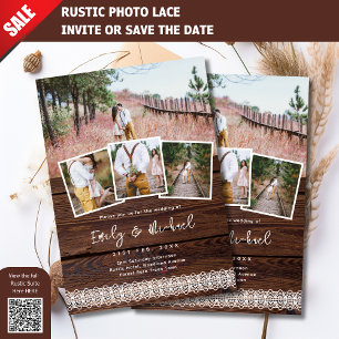 ANVISNINGAR FÖR FOTOVEDNING RUSTIC SNÖRE BOHO BARN INBJUDNINGAR