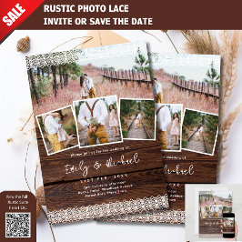 ANVISNINGAR FÖR FOTOVEDNING RUSTIC SNÖRE BOHO BARN INBJUDNINGAR