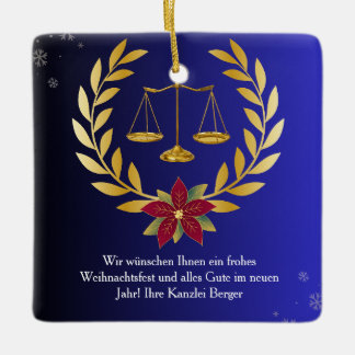 Anwalt Geschäfts-Weihnachtsornament Rechtsanwälte Julgransprydnad Keramik
