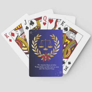Anwalt Pokerkarten Geschenk für Weihnachten Casinokort