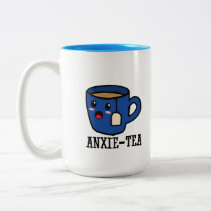 Anxie-tea, psykisk ohälsa Pun Två-Tonad Mugg