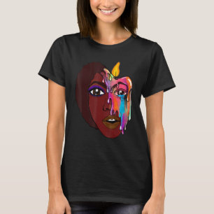 Anxiety Ansikte Melt T Shirt