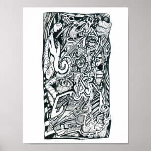 Anxiety Attack av Brian Benson Poster