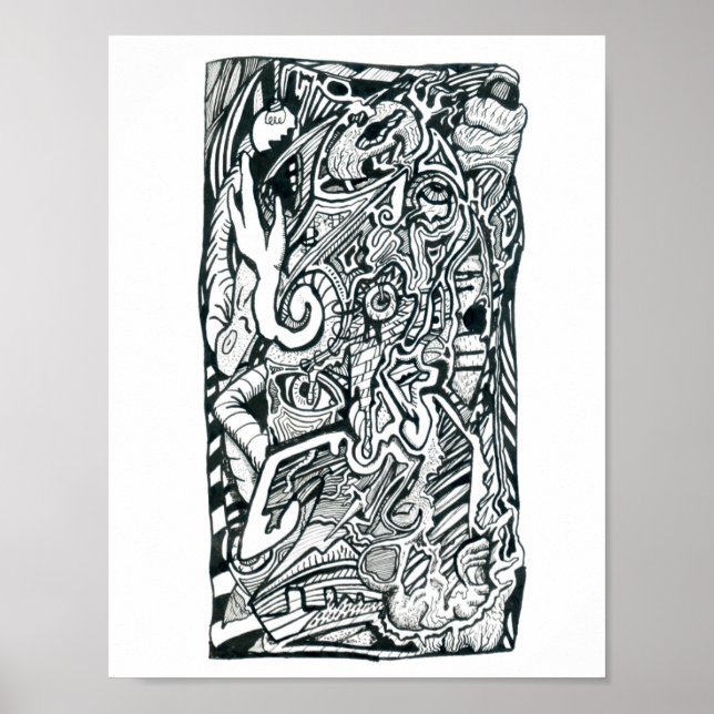 Anxiety Attack av Brian Benson Poster (Framsidan)