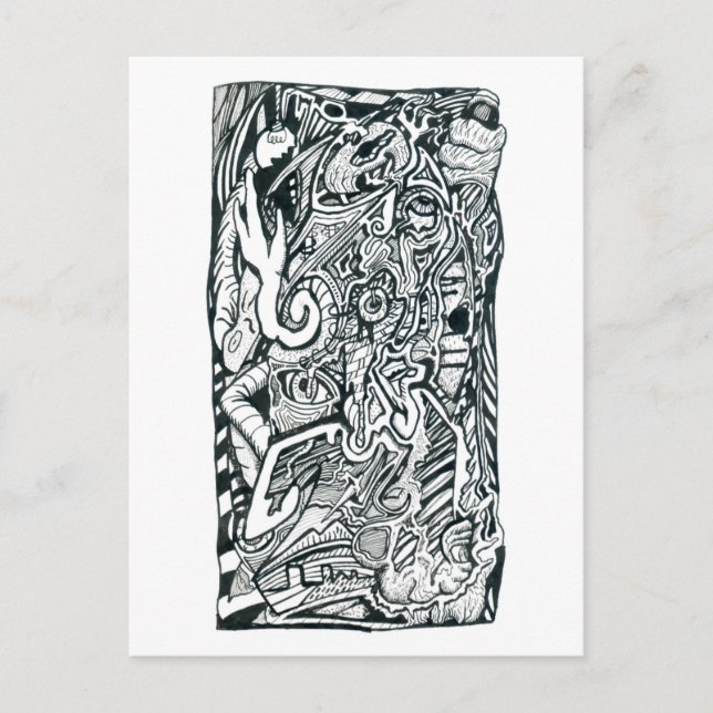 Anxiety Attack av Brian Benson Vykort (Framsida)