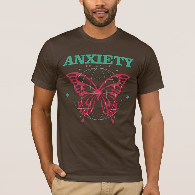 Anxiety Helig Butterfly T-Shirt (Framsida)