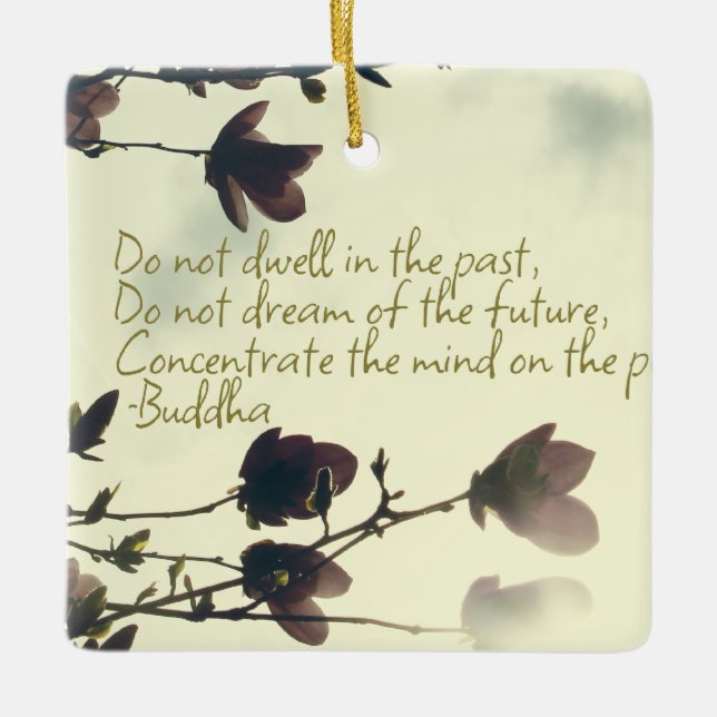 Anxiety Inspiration från Buddha Julgransprydnad Keramik (Framsida)