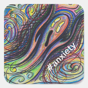 #anxiety klistermärke