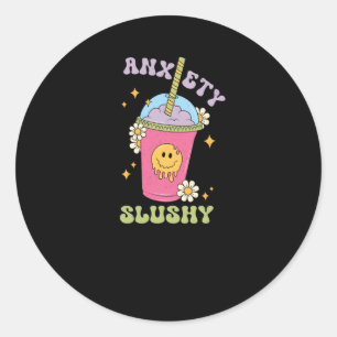 Anxiety Slushie Sticker Runt Klistermärke