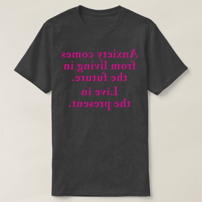 Anxiety Spegel Version 1 T Shirt (Design framsida)