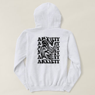 "Anxiety Swirl" optical Illusion Hoodie - T Shirt