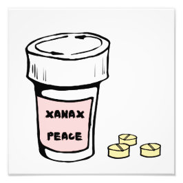 anxiety xanax peace fototryck