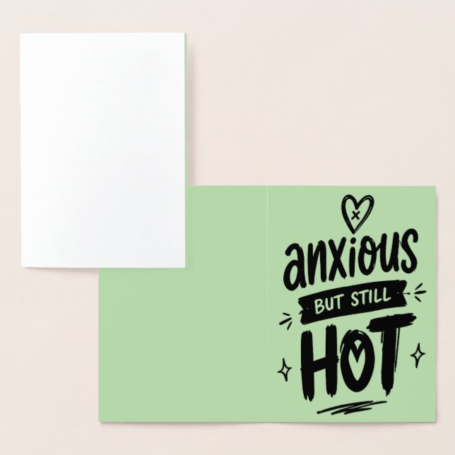 Anxious But Hot Folierat Kort (Display)