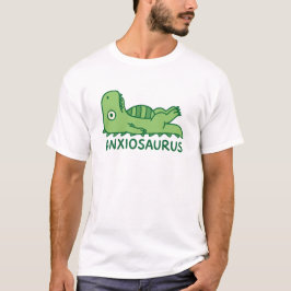 Anxiousaurus Mental Health Anxiety Pun T Shirt