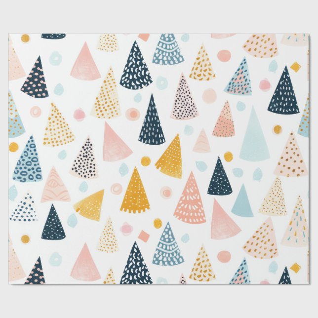 Any Age happy pastel birthday holiday Presentpapper (Seam)