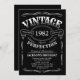 Any Age Vintage Whiskey Themed Birthday Inbjudningar (Front/Back)