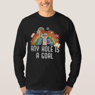 Any Hole Is A Goal Bisexual Rainbow Pride Bisexual T Shirt