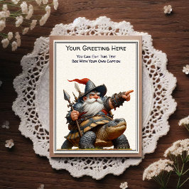Any Occasion Gnome and Elven Warrior Storybook Vykort